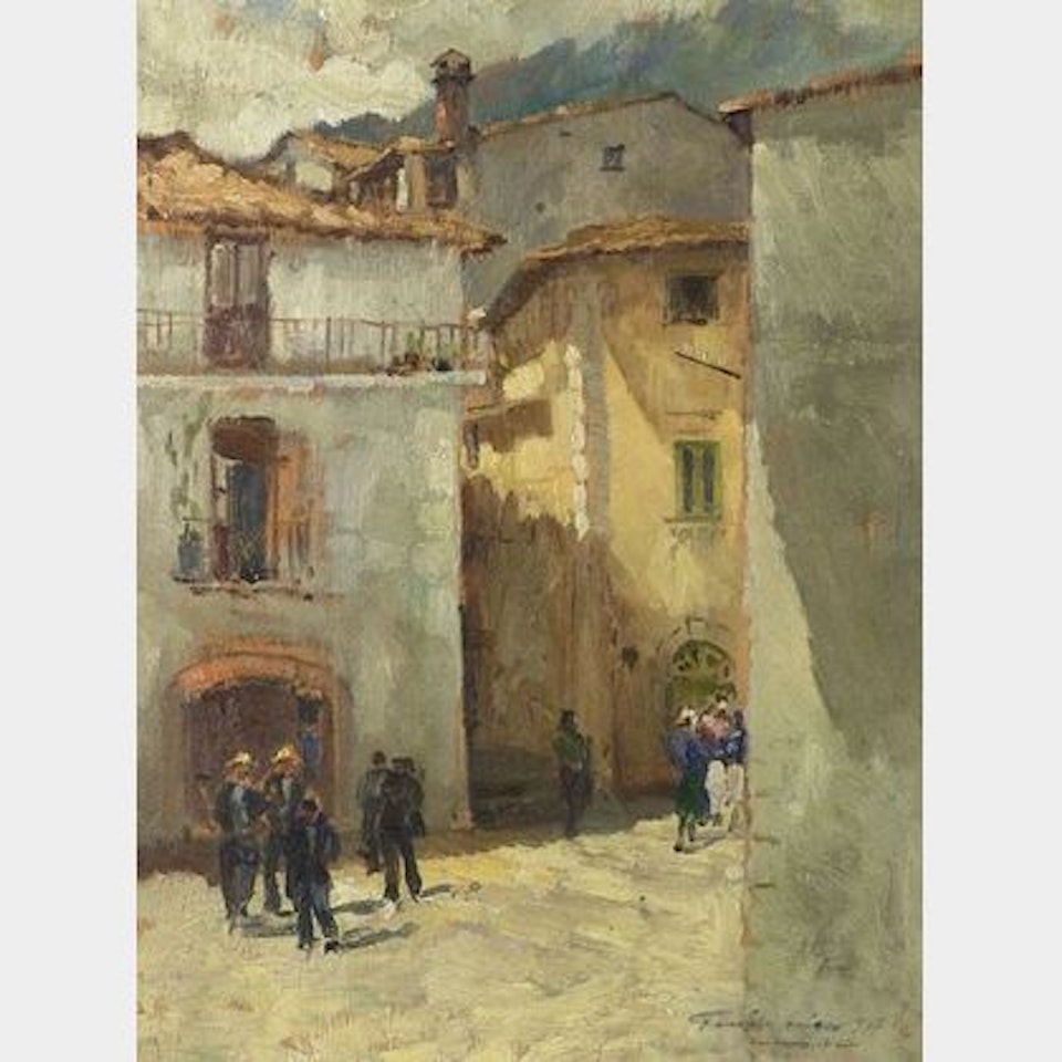 Italian Street View by Continental School