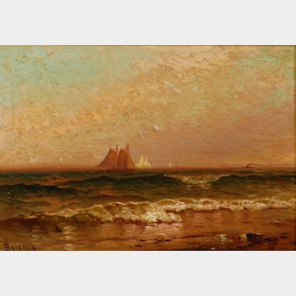 Coastal View with Ships in the Distance by Alfred Thompson Bricher