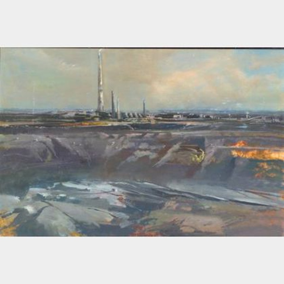 Industrial Landscape by Russian School