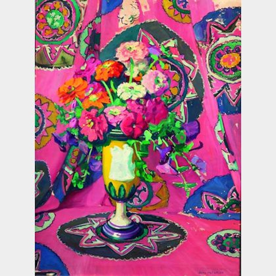 Zinnias by Jane Peterson