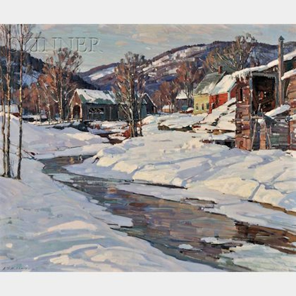 Covered Bridge, Vermont by Aldro Thompson Hibbard