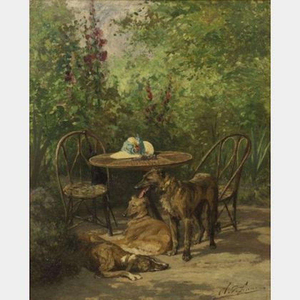 At Leisure, On the Patio by Olivier de Penne