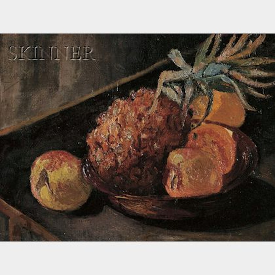 Still Life with Apples and Pineapple by Hayley Lever