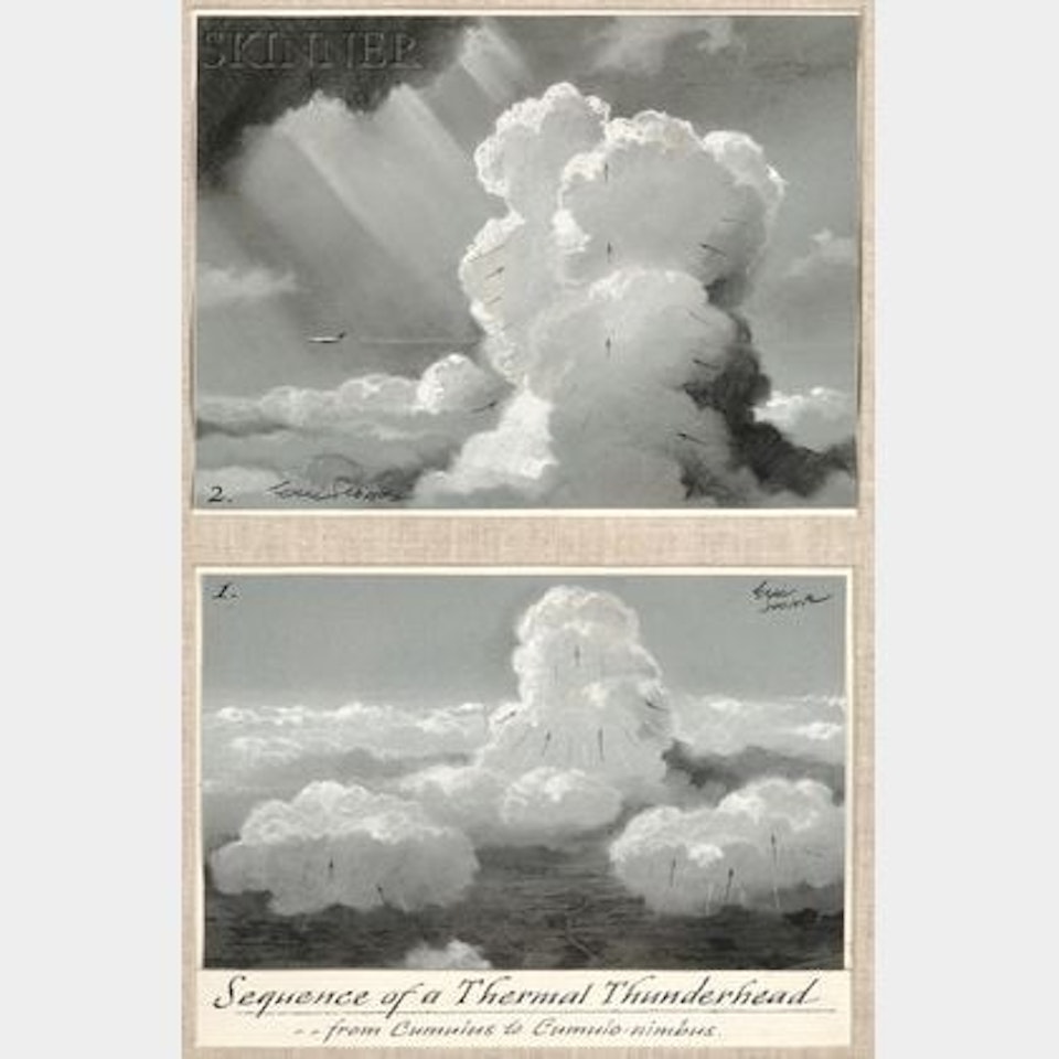 Sequence of a Thermal Thunderhead...from Cumulus to Cumulo-nimbus by Eric Sloane