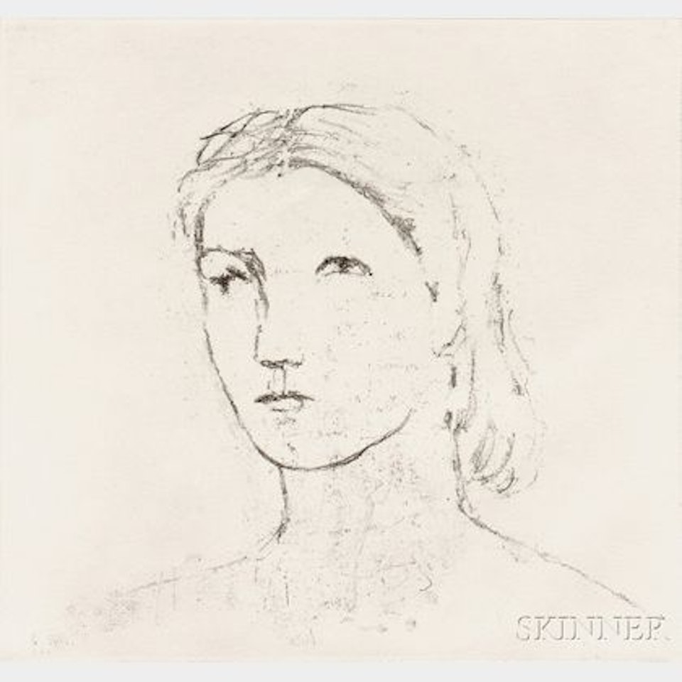 Head of Girl by Henry Moore