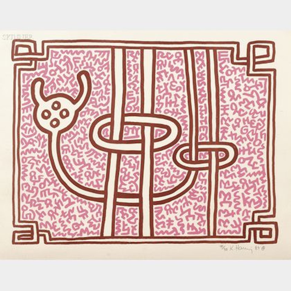 Chocolate Buddha 5 by Keith Haring