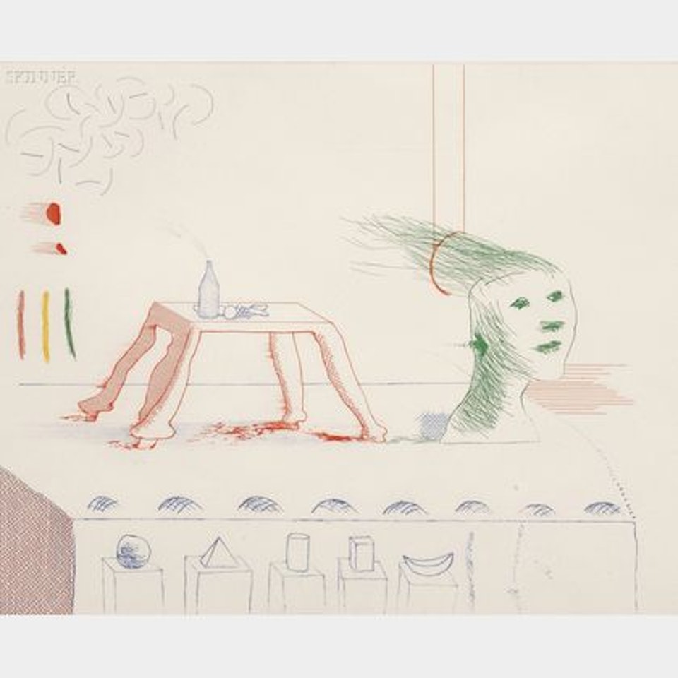 A Moving Still Life, from THE BLUE GUITAR by David Hockney