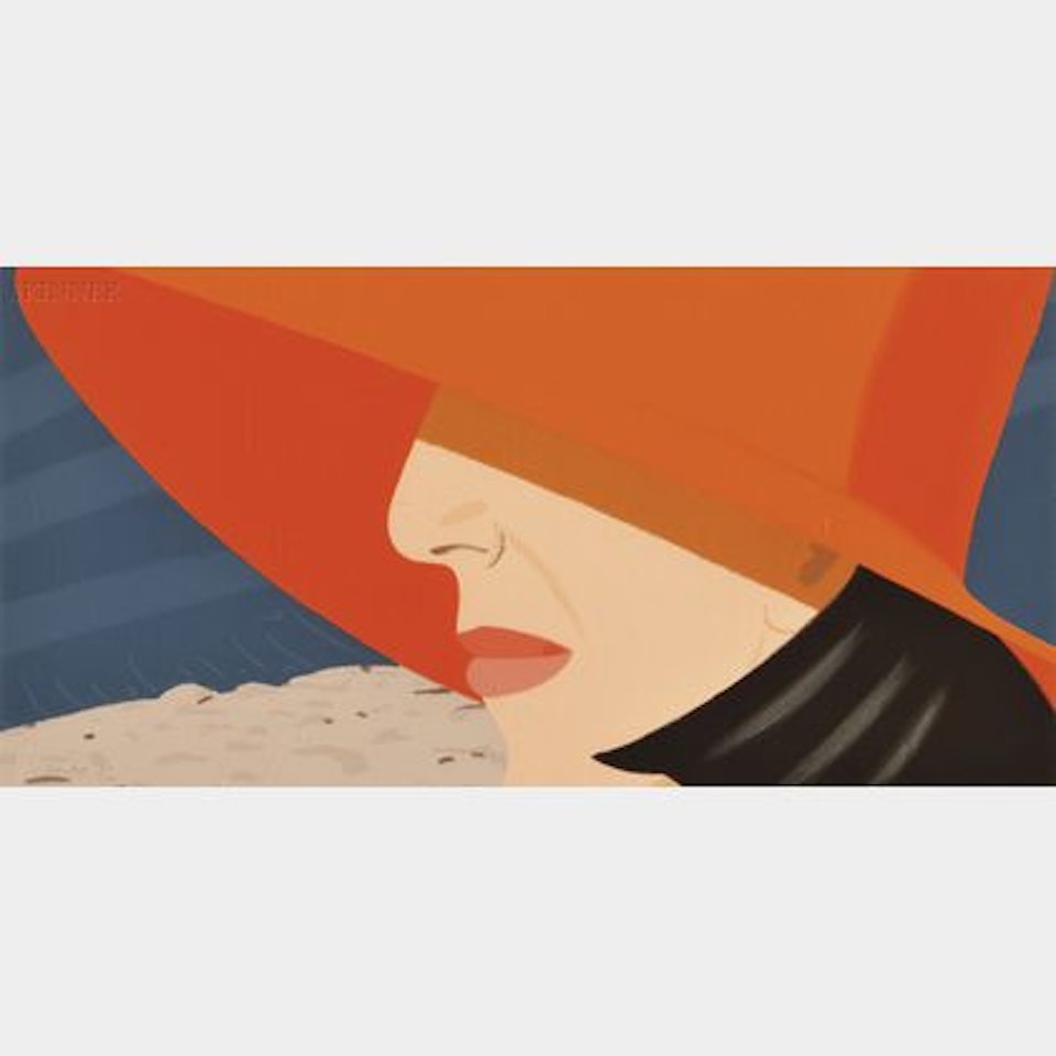 Ada with Orange Hat from the ALEX AND ADA Portfolio by Alex Katz