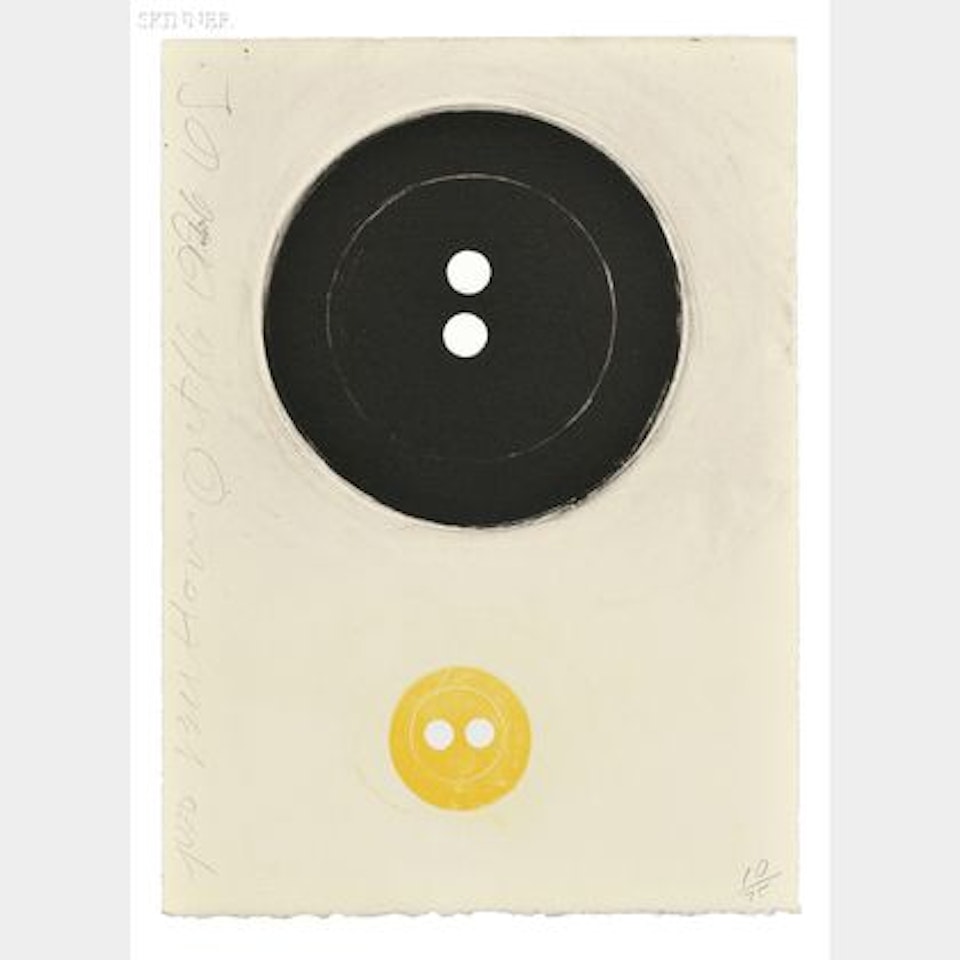 Two Buttons by Donald Sultan