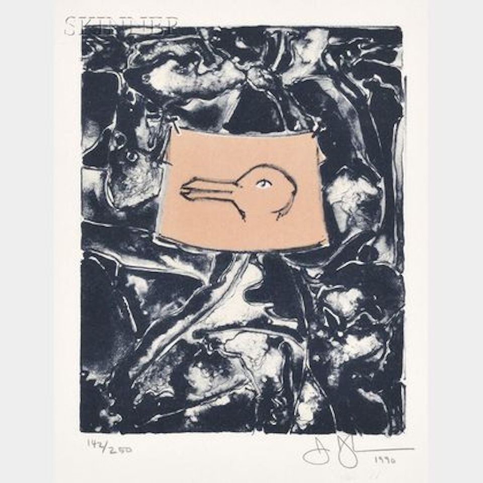 Untitled (Duck) , from the HARVEY GANTT PORTFOLIO by Jasper Johns