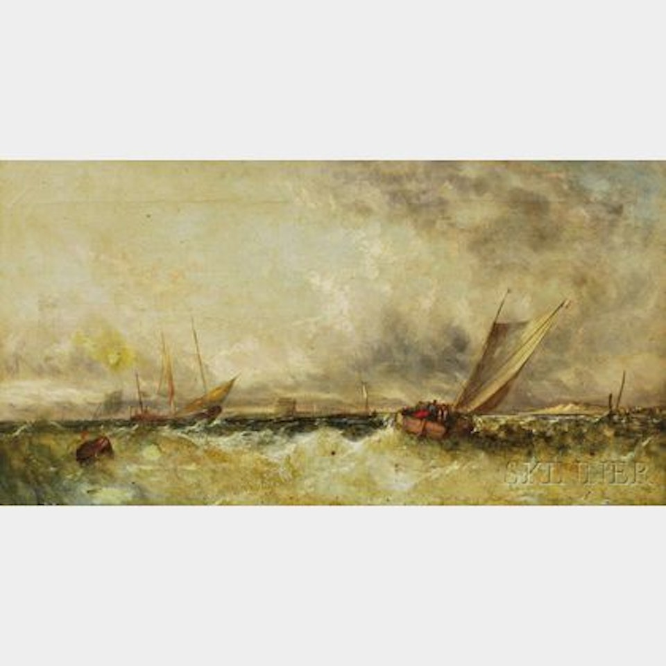 Harbor Scene. by Dutch School