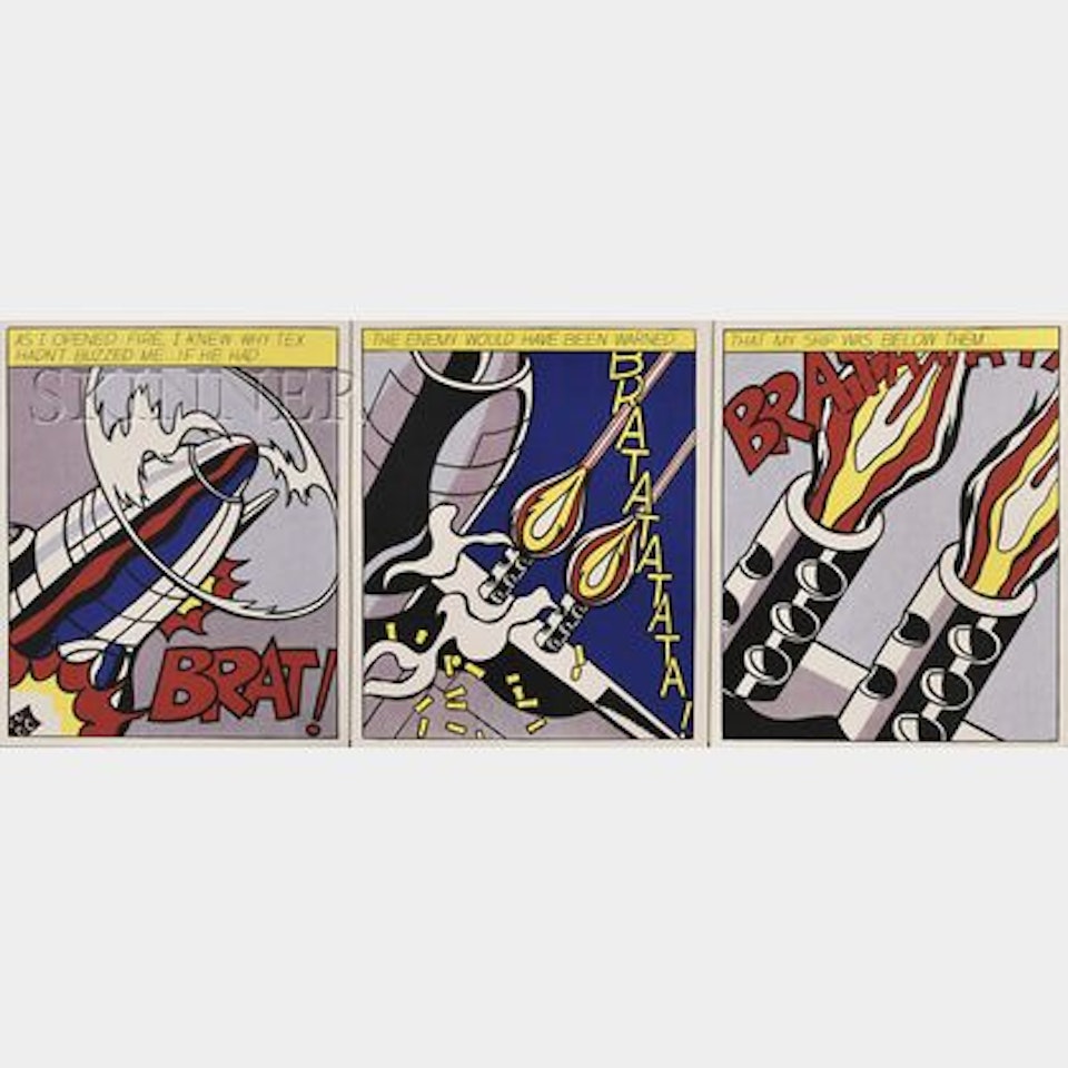 As I Opened Fire... /A Triptych by Roy Lichtenstein