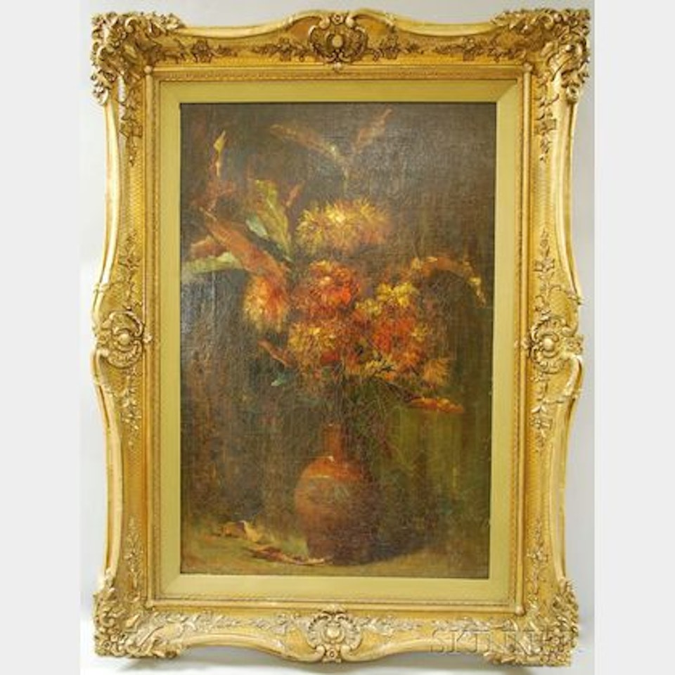 Still Life with Flowers. by Continental School