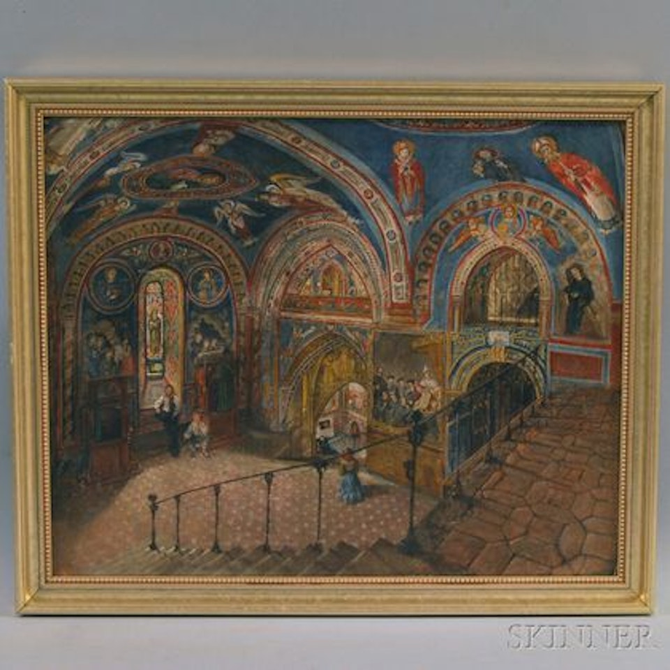 European Church Interior. by Continental School