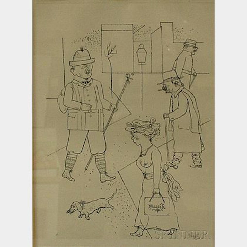 Gruss aus Sachsen; plate five from ECCE HOMO by George Grosz