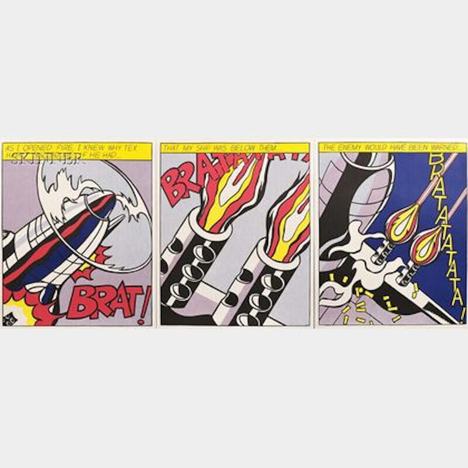 As I Opened Fire... /A Triptych by Roy Lichtenstein