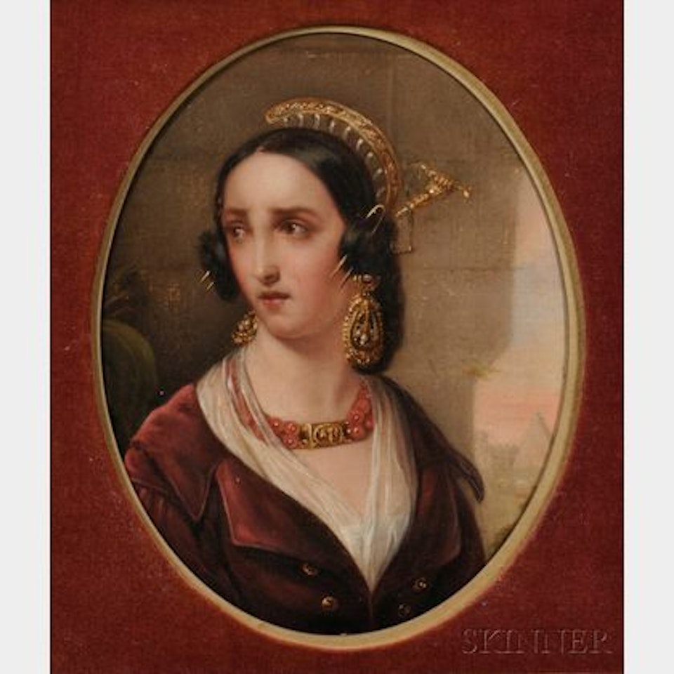 Portrait of an Orientalist Beauty by Continental School