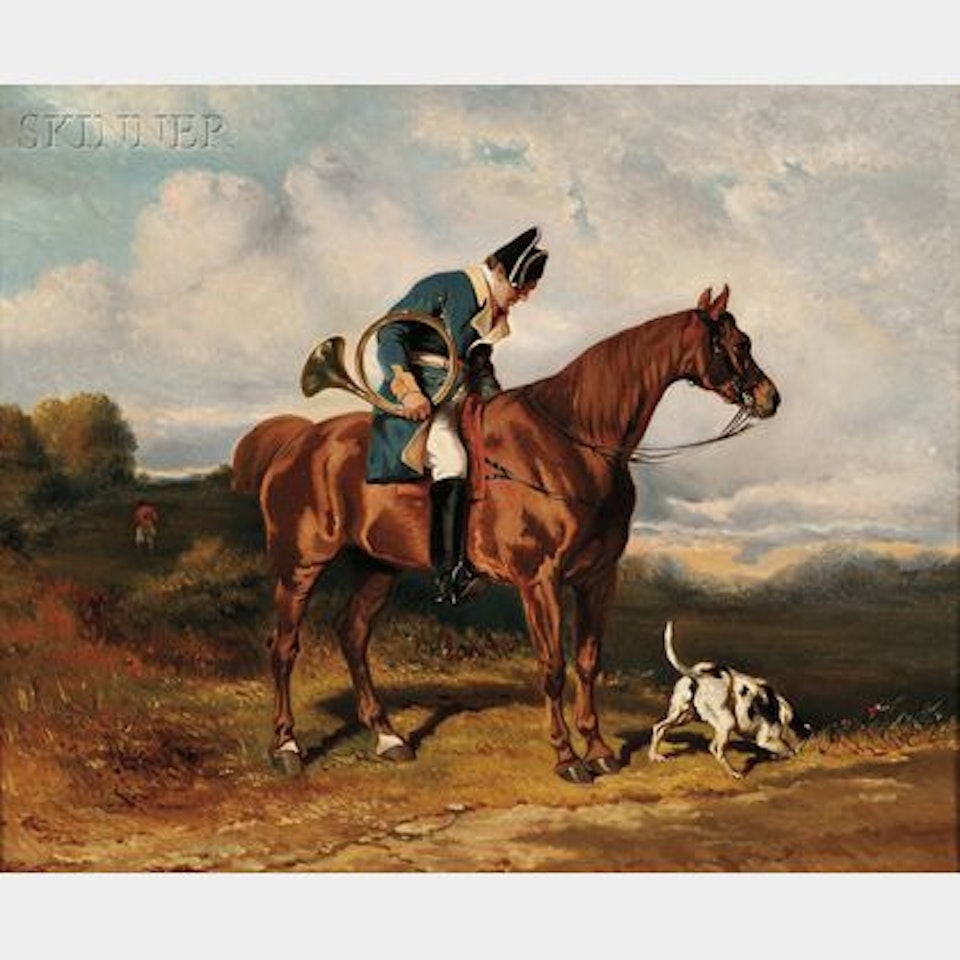 The Horseman and His Dog by French School