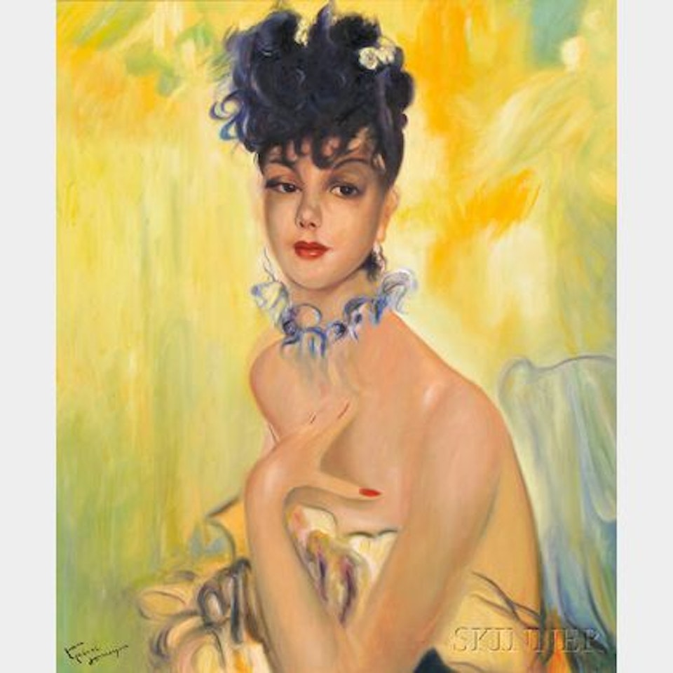 Portät einer Jungen Frau by Jean Gabriel Domergue