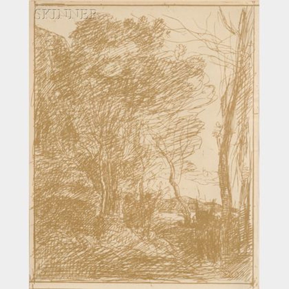 La Ronde Gauloise by Jean Baptiste Camille Corot