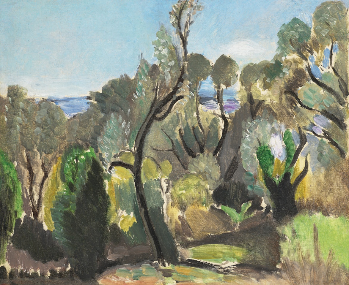 Paysage aux environs de Nice ou Les Oliviers ou Coin du Mont-Boron by Henri Matisse