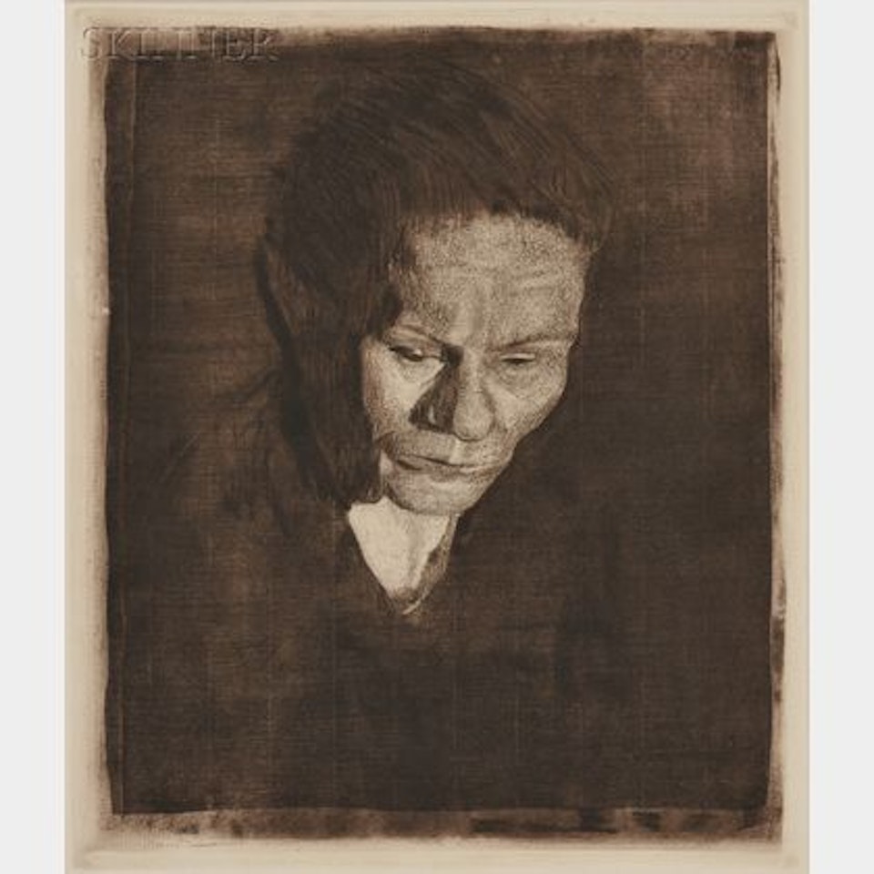 Gesenkter Frauenkopf by Kathe Kollwitz