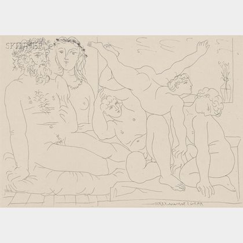 Famille de saltimbanques, 1933, from LA SUITE VOLLARD by Pablo Picasso