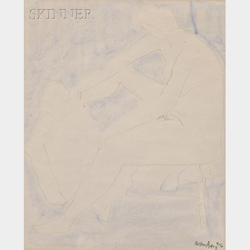 Nude with Raised Foot by Milton Avery
