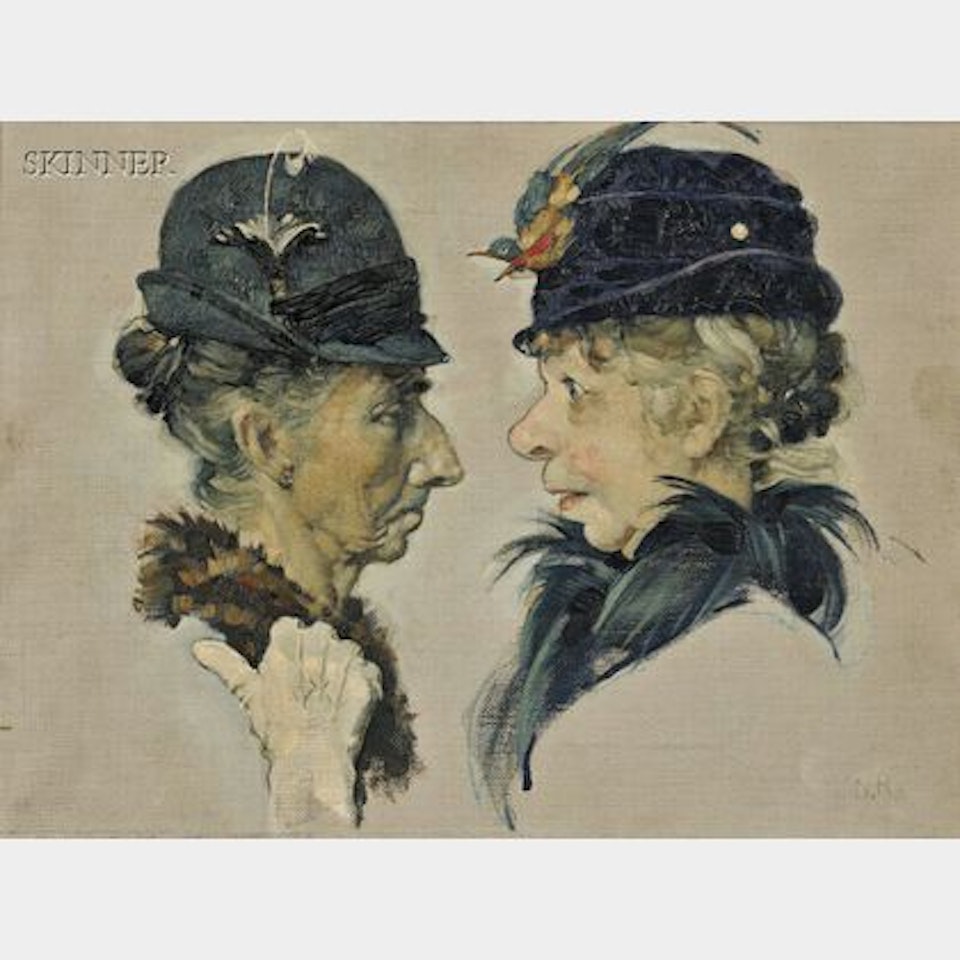 The Gossips (Vignette I) by Norman Rockwell