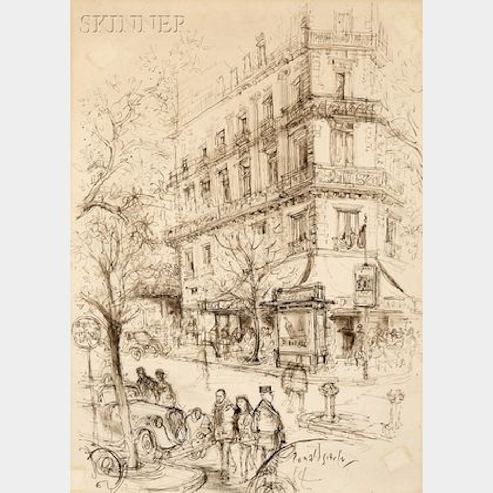 Paris View by Ronald Searle