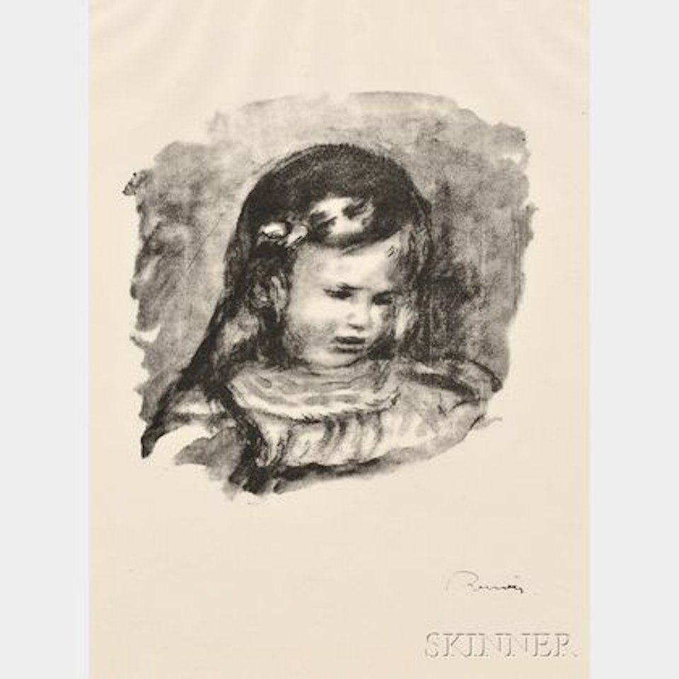 Claude Renoir, la tête baisée by Pierre-Auguste Renoir
