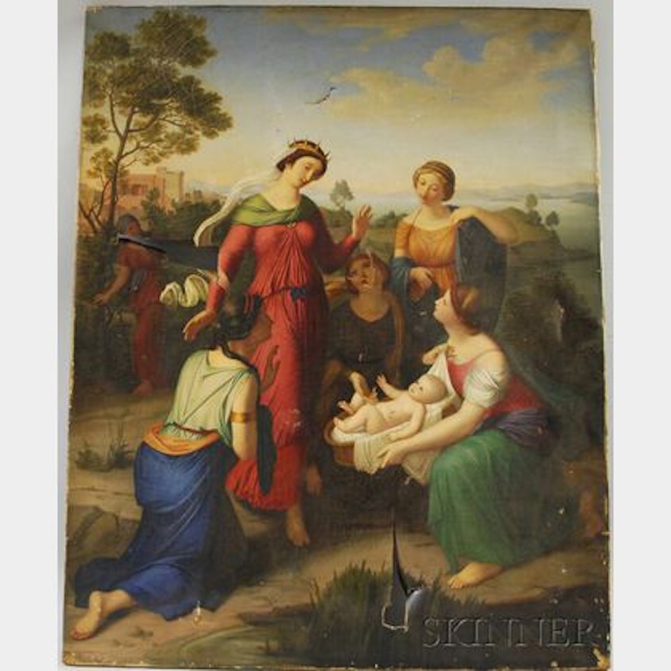 Finding of Moses by Continental School