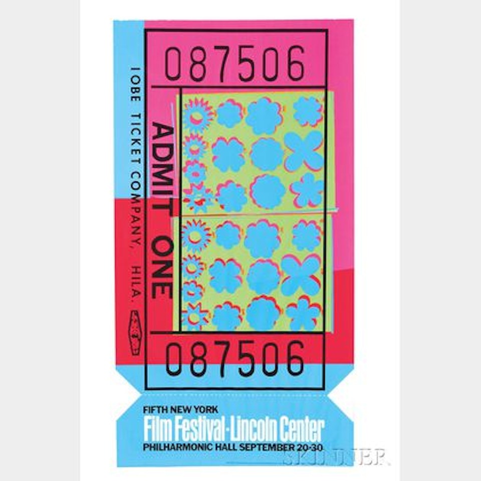 Lincoln Center Ticket by Andy Warhol