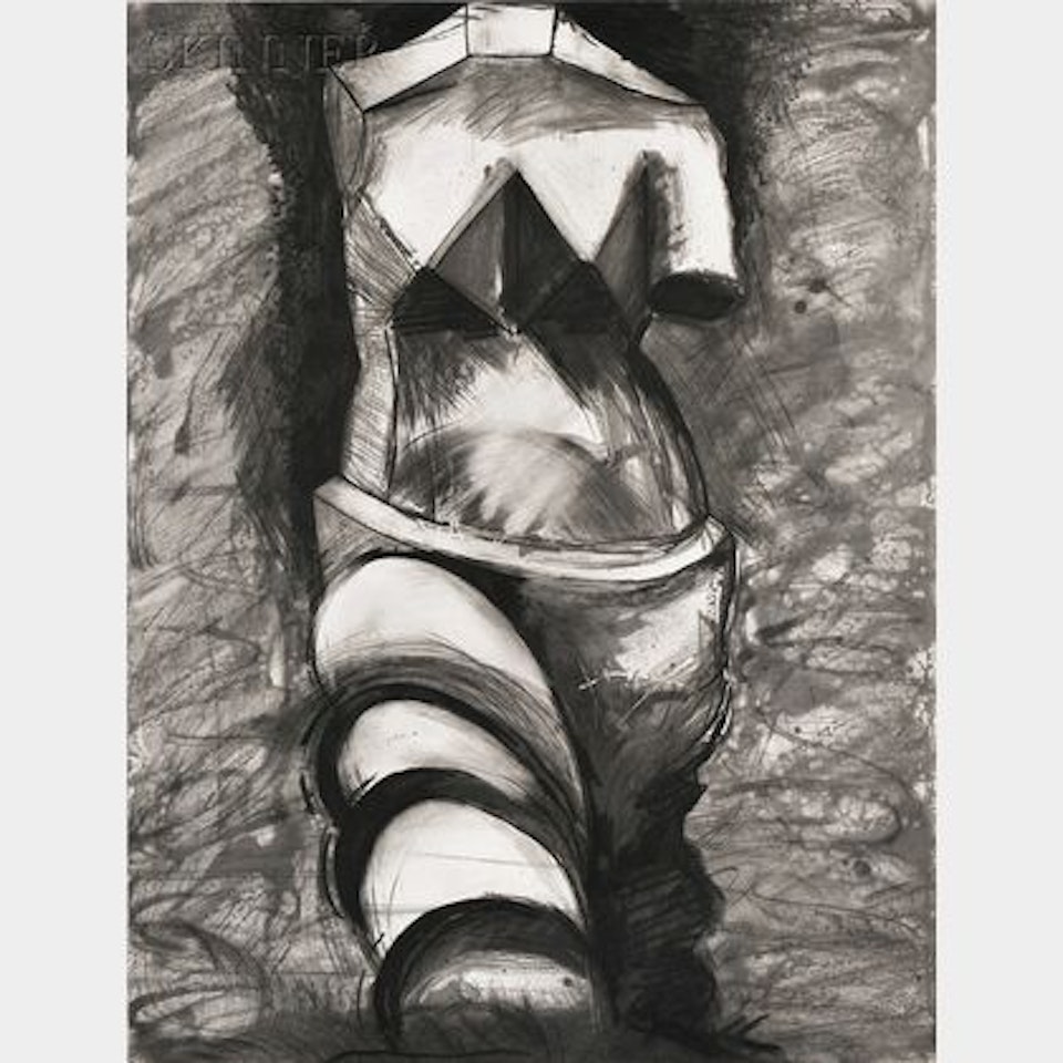 Black and White Cubist Venus by Jim Dine