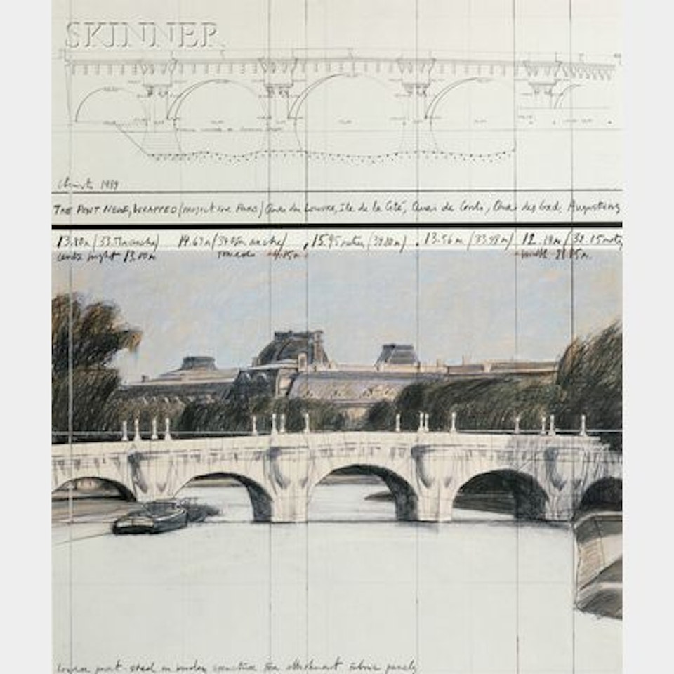 The Pont Neuf Wrapped (Project for Paris) by Christo