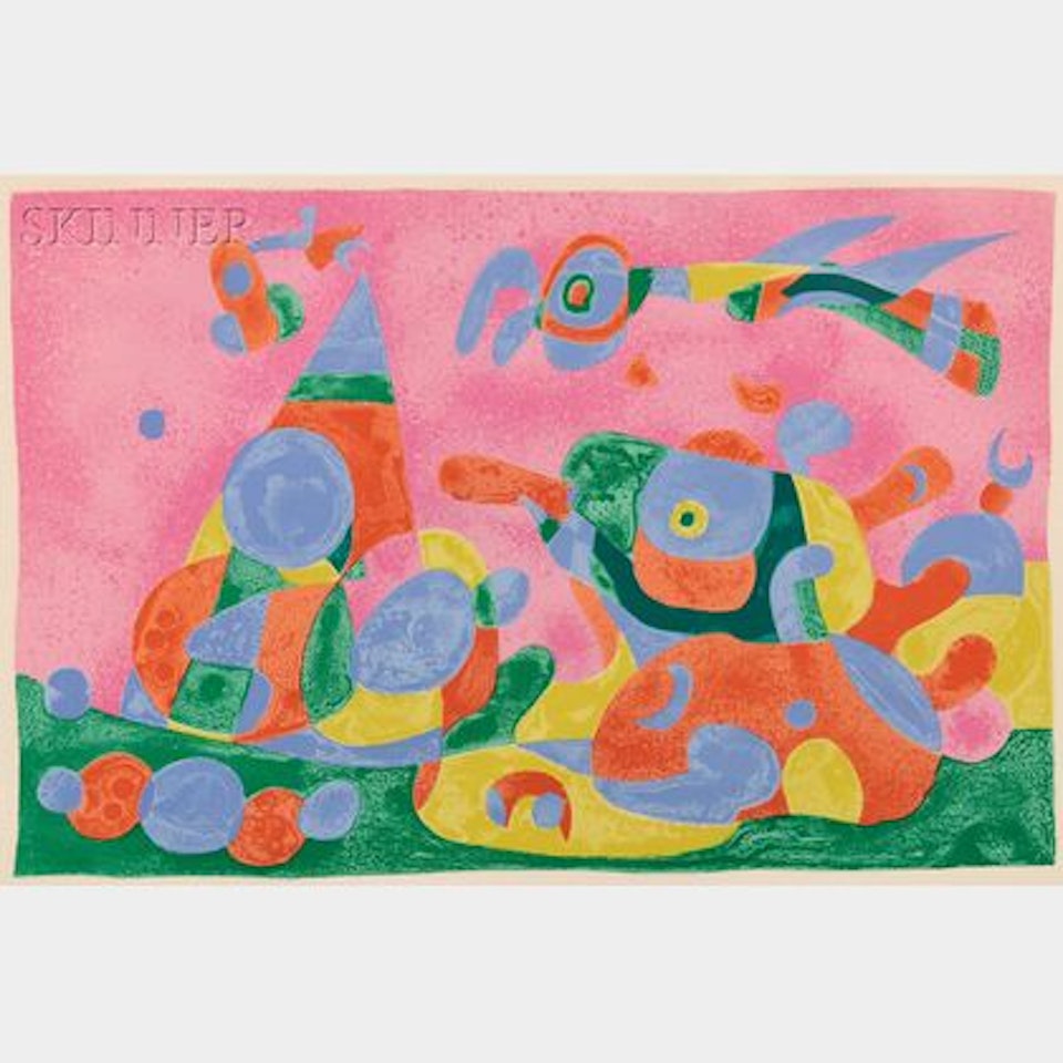 Plate from UBU ROI by Joan Miró