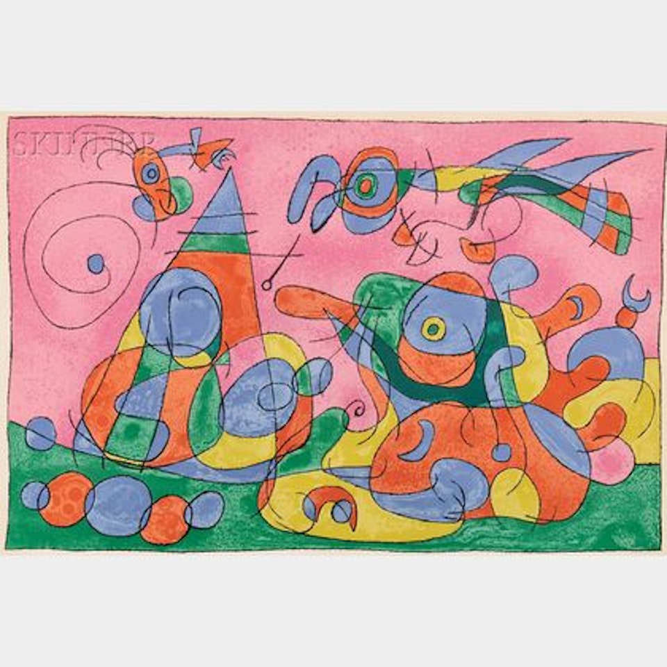 Plate from UBU ROI by Joan Miró