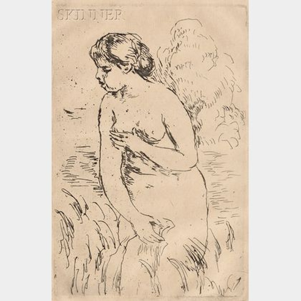 Baigneuse debout, à mi-jambes by Pierre-Auguste Renoir