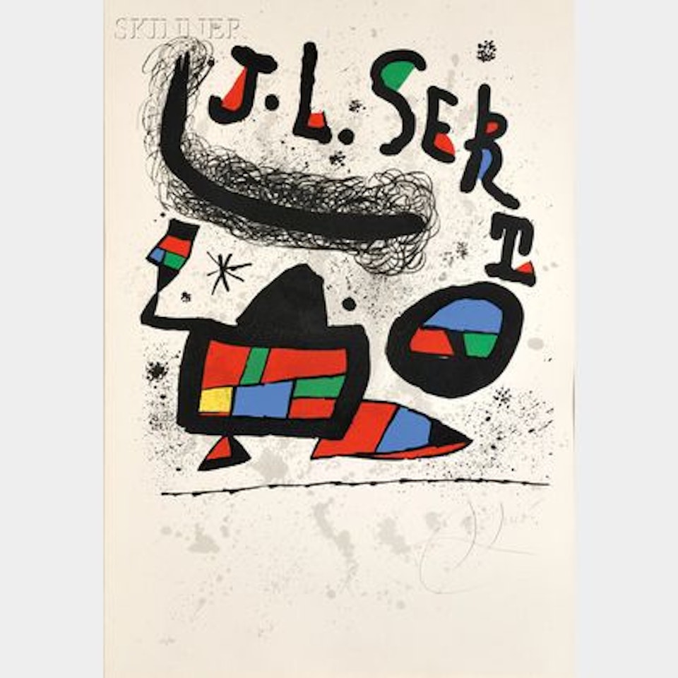 Poster for the Exhibition Josep Lluis Sert by Joan Miró