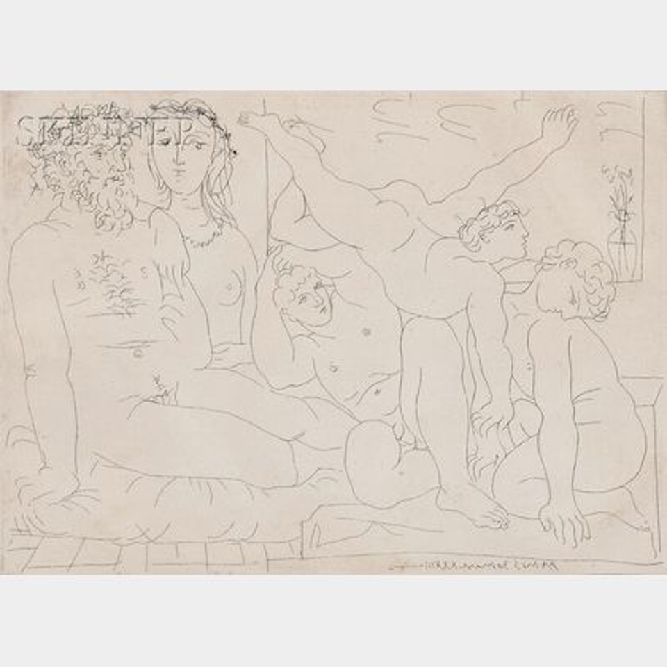 Family of acrobats; from the SUITE VOLLARD by Pablo Picasso