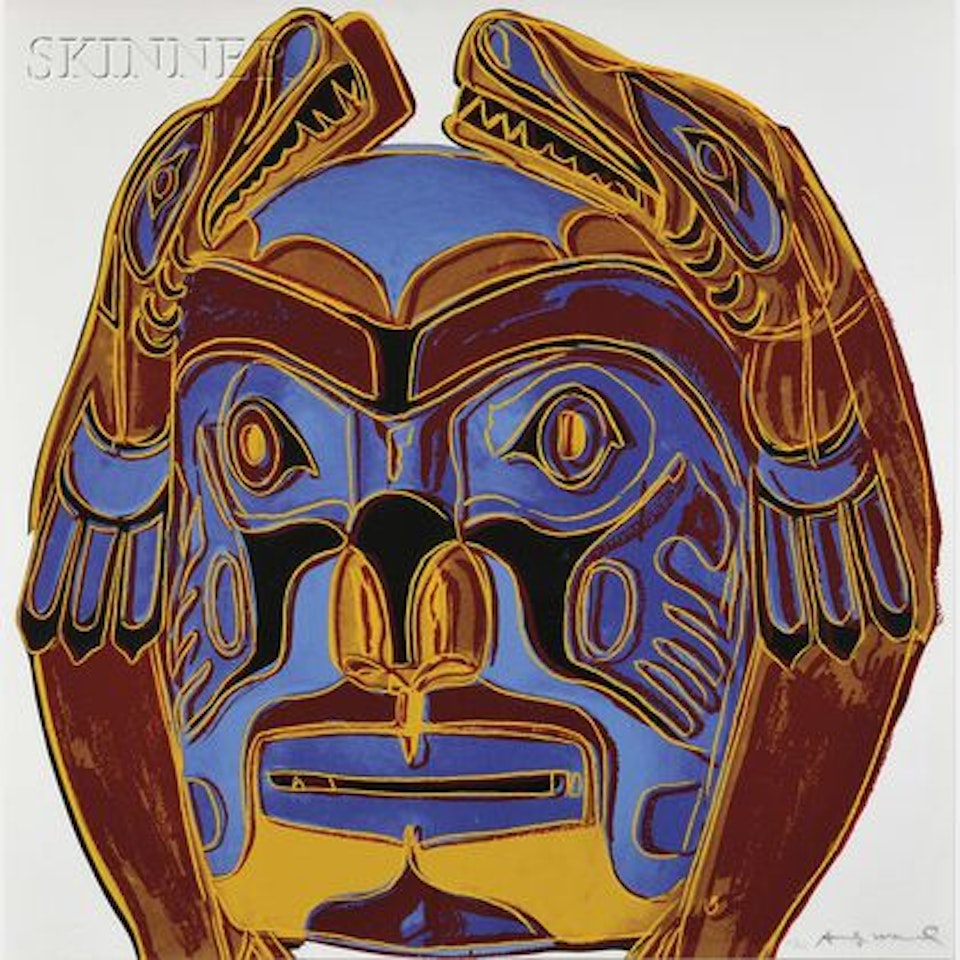 Northwest Coast Mask from COWBOYS AND INDIANS by Andy Warhol