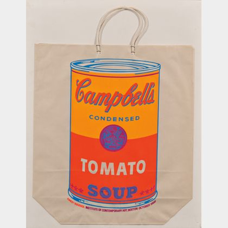 Campbell"s Soup Can on Shopping Bag (Tomato soup) by Andy Warhol