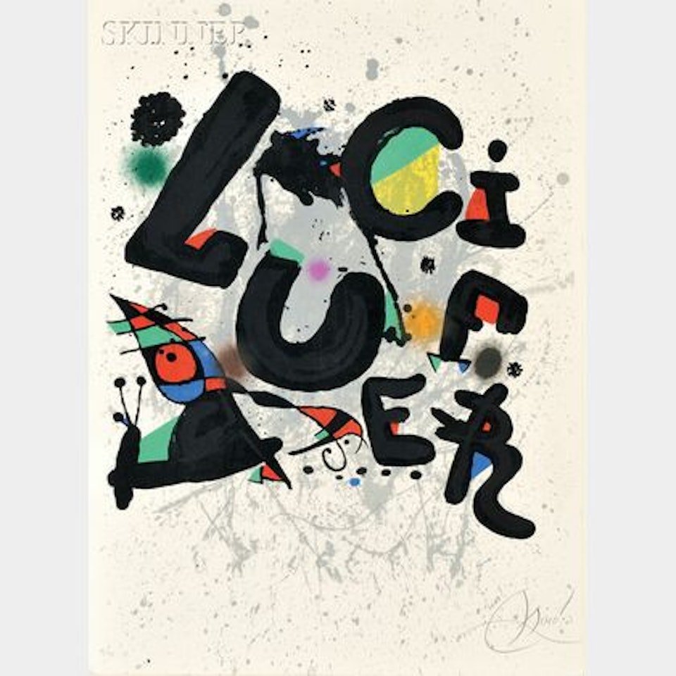 Poster for the Ballet "Lucifer" by Joan Miró