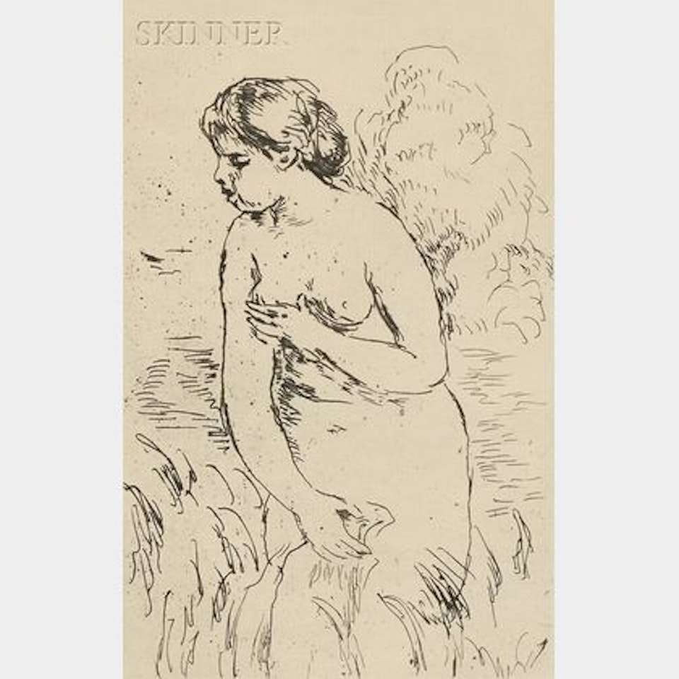 Baigneuse debout, à mi-jambes by Pierre-Auguste Renoir