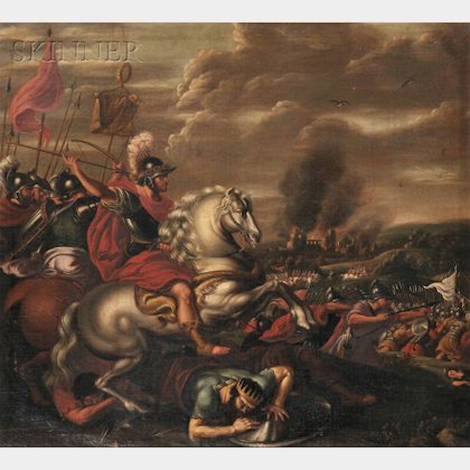 Roman Battle by Italian School