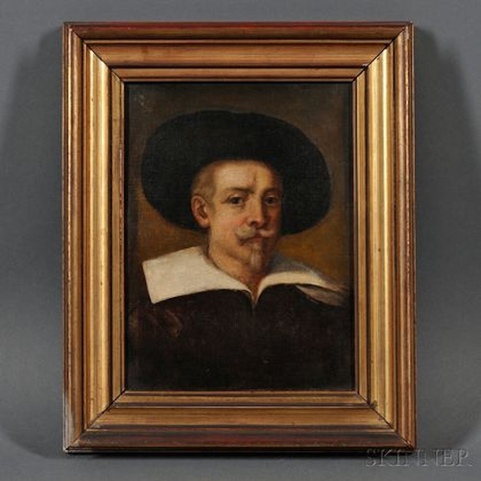 Portrait of a Man in a Starched White Collar by Dutch School
