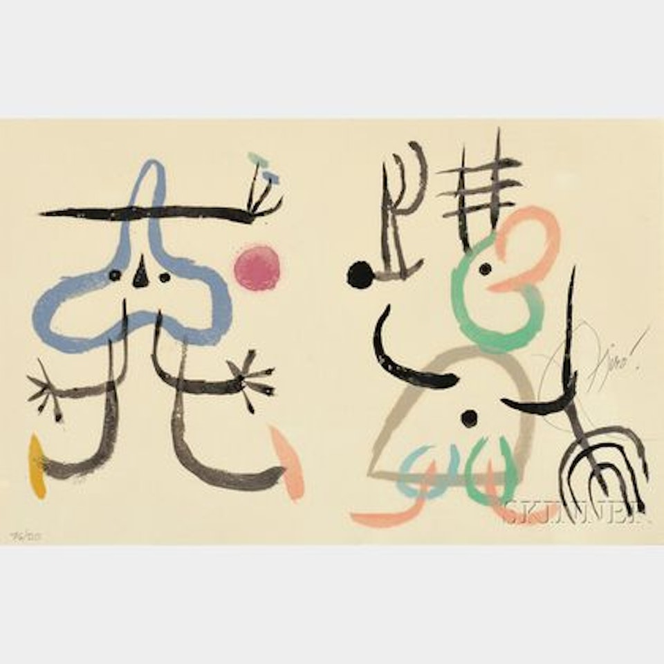 Plate from L"ENFANCE D"UBU by Joan Miró