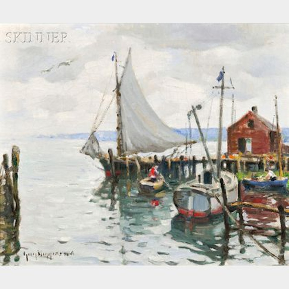 The Friendship Sloop and Lifting Skies by Guy Carleton Wiggins