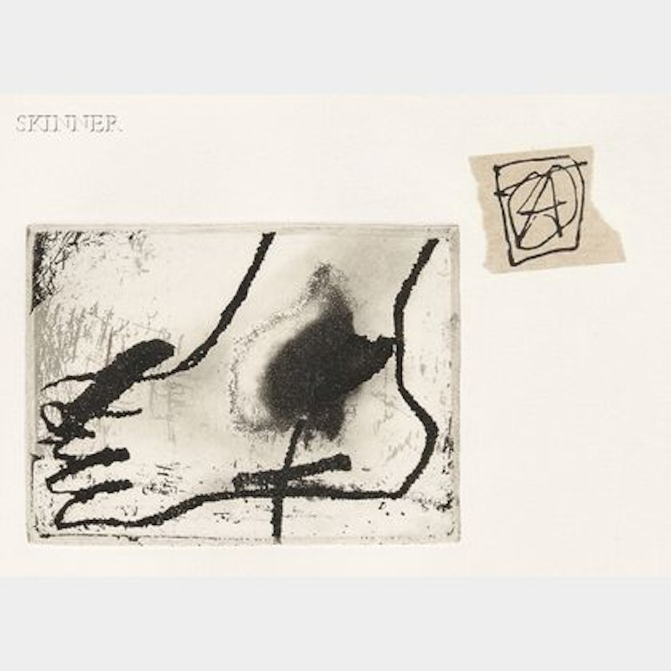 Pied et collage by Antoni Tapies