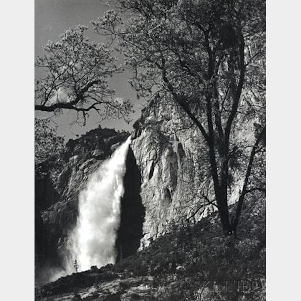 Yosemite Falls, Spring, Yosemite National Park, California by Ansel Adams
